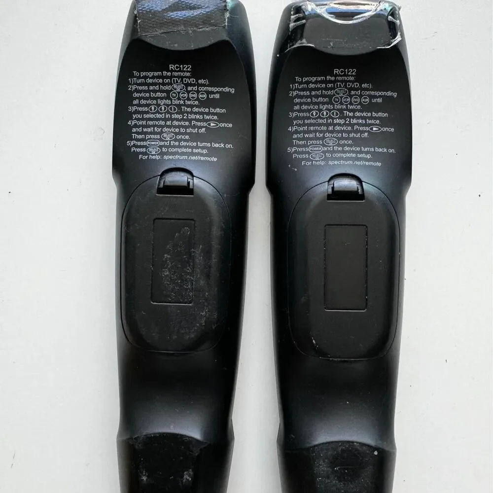 2 Spectrum TV Remotes + Power Adapter+ Ethernet Cables & Video Cables